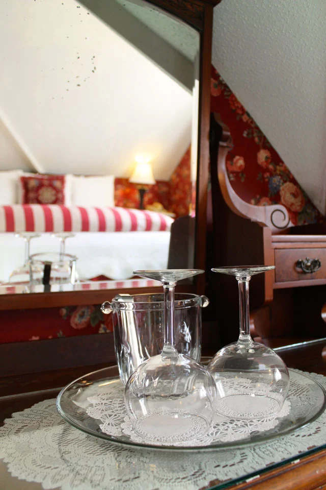 Glassware is provided by the Willard Street Inn so you can relax and enjoy your stay in Burlington, VT