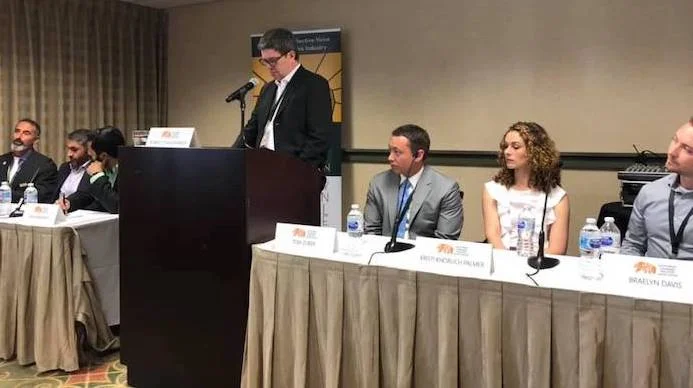 Our co-founder Robert O’Shaughnessy moderates the branding sesh at California Cannabis Industry Association ’s Annual Policy Conference with some great folks including Kiva Confections , Therapy Tonics & Provisions, Flav, The Arcview Group , SIVA Enterprises, and Zuber Lawler.