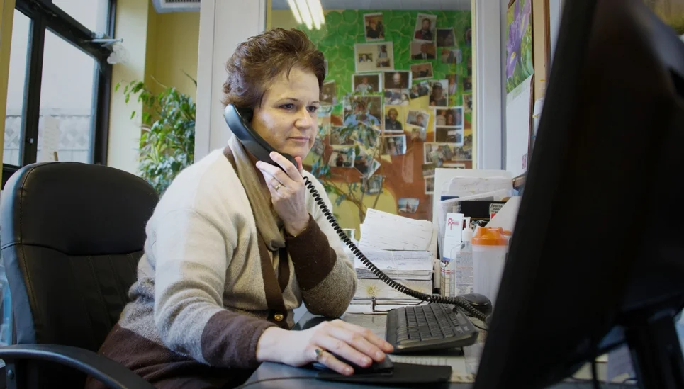 Stephanie on Phones.jpg