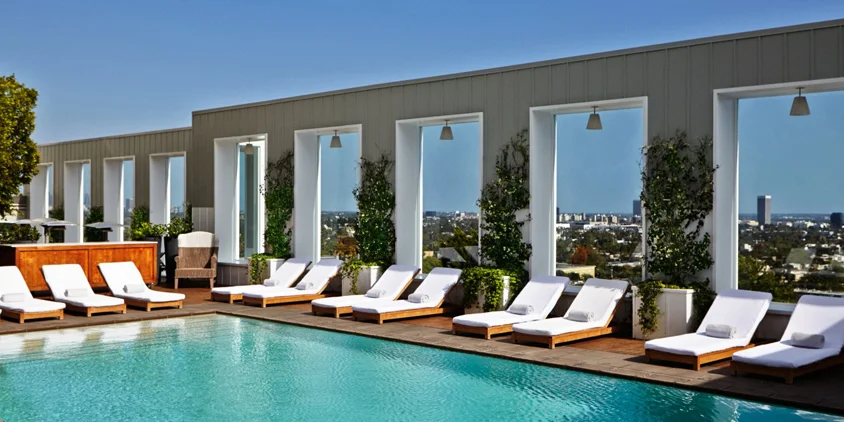 An LA Scene Made for the Movies at the Mondrian Hotel