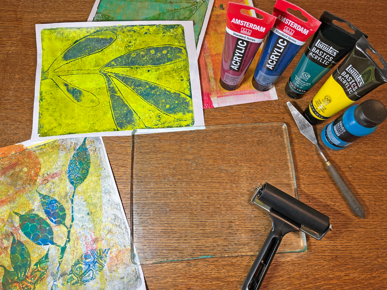 Gel Plate Printing Class, by Melissa Beckwith