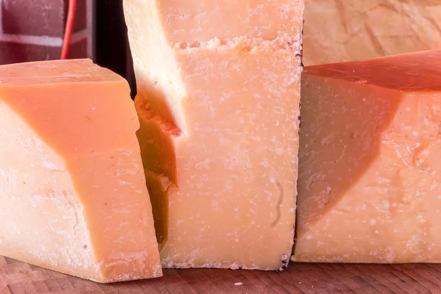 Grana Padano, Pecorino Romano and Parmigiano-Reggiano.