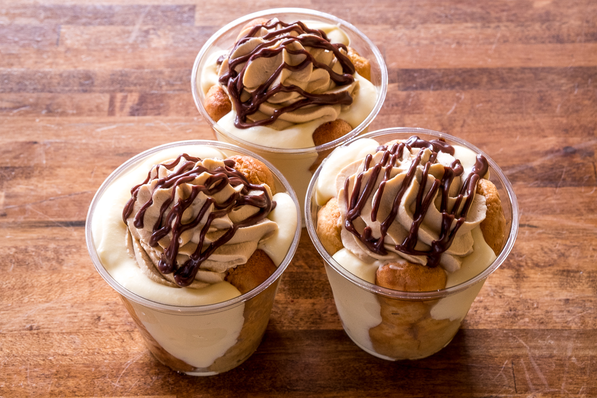 A M’tucci’s/Lava Rock “Beeramisu”: Lava Rock Coffee Pale Ale Soaked Lady Fingers, Chocolate Caramel Sauce & White Chocolate Mascarpone Cream.
