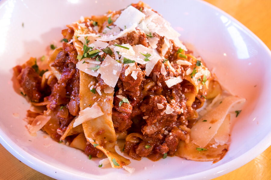 Five Pork Bolognese with Pappardelle