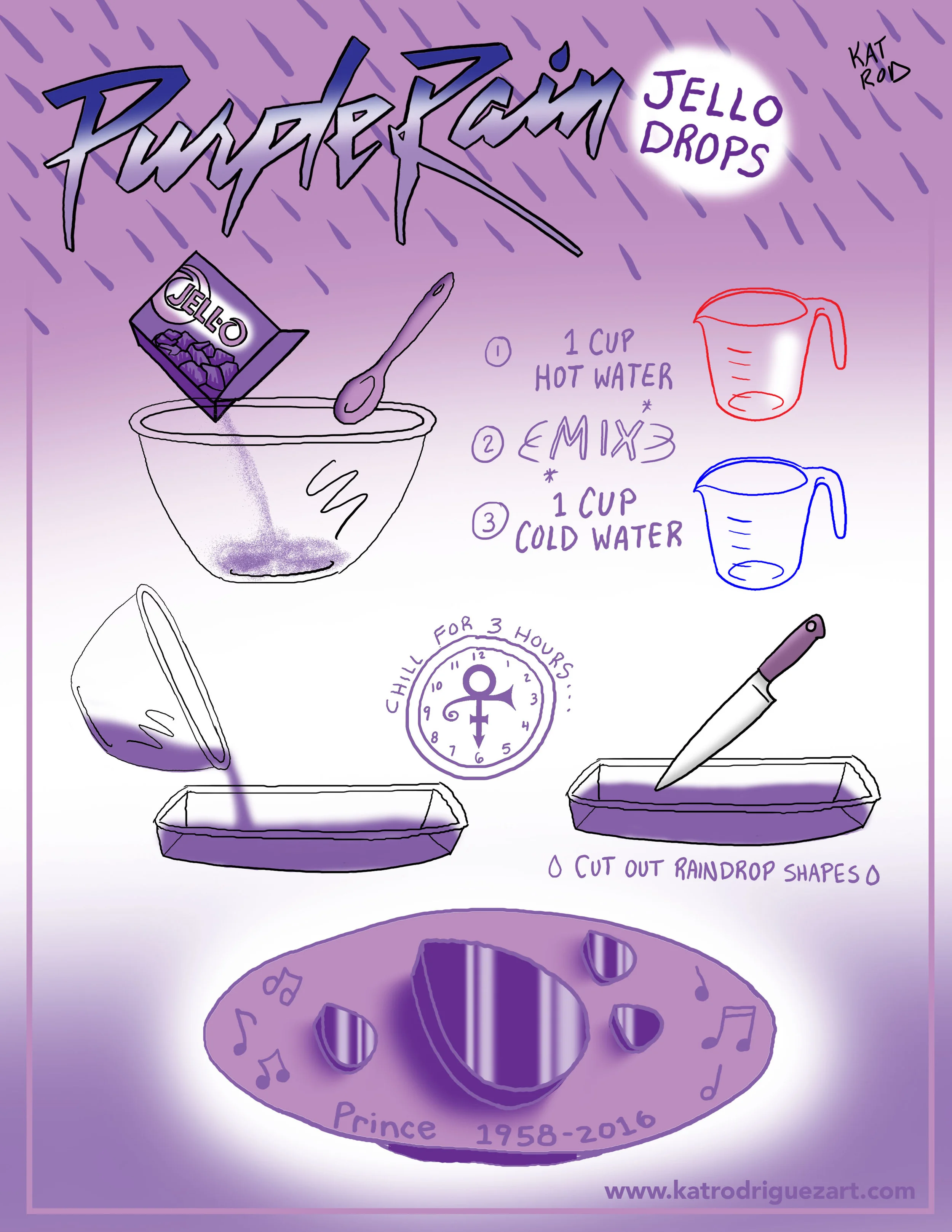 Purple Rain Jello Drops