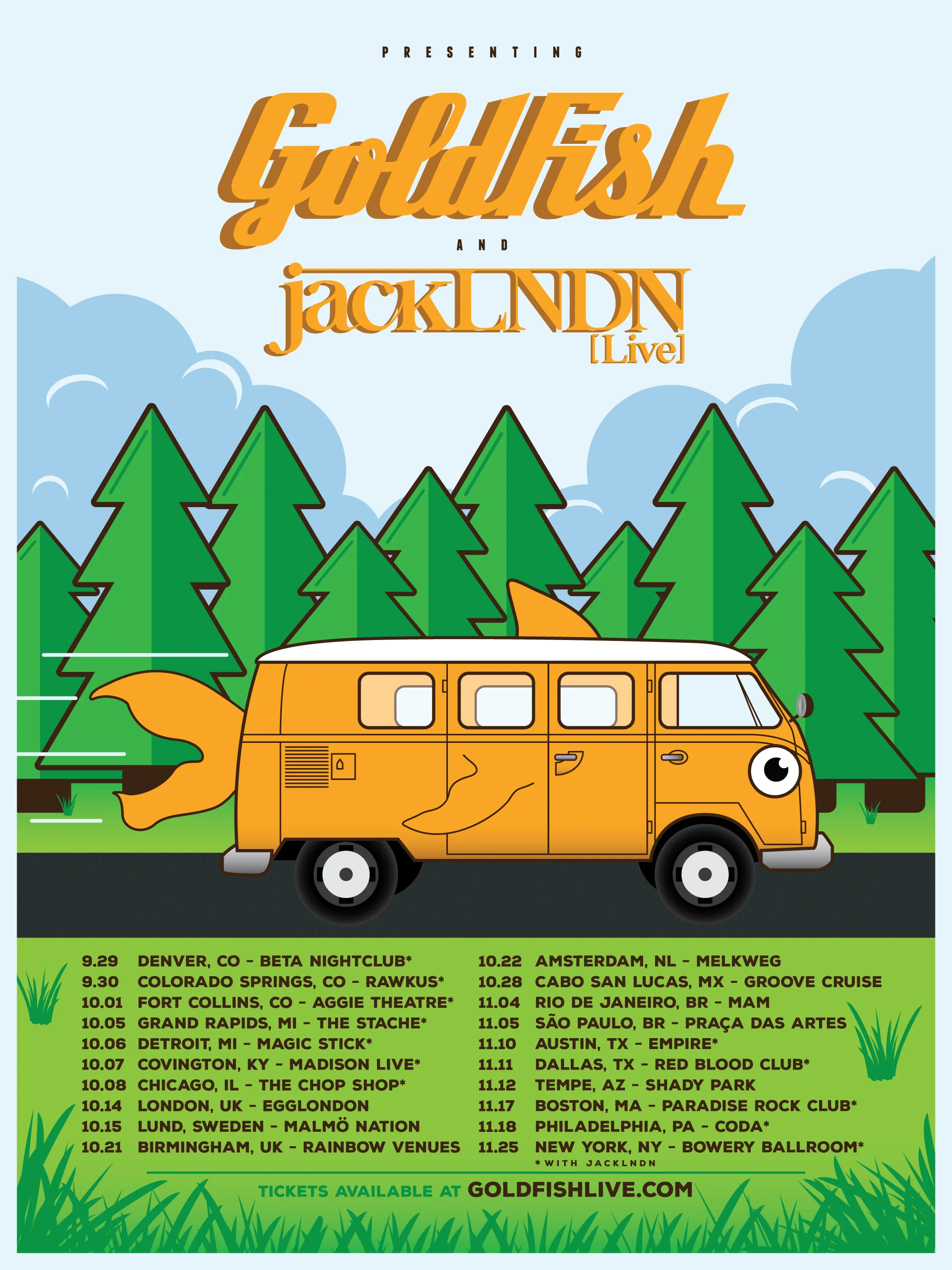 GoldFish Tour Poster 2016