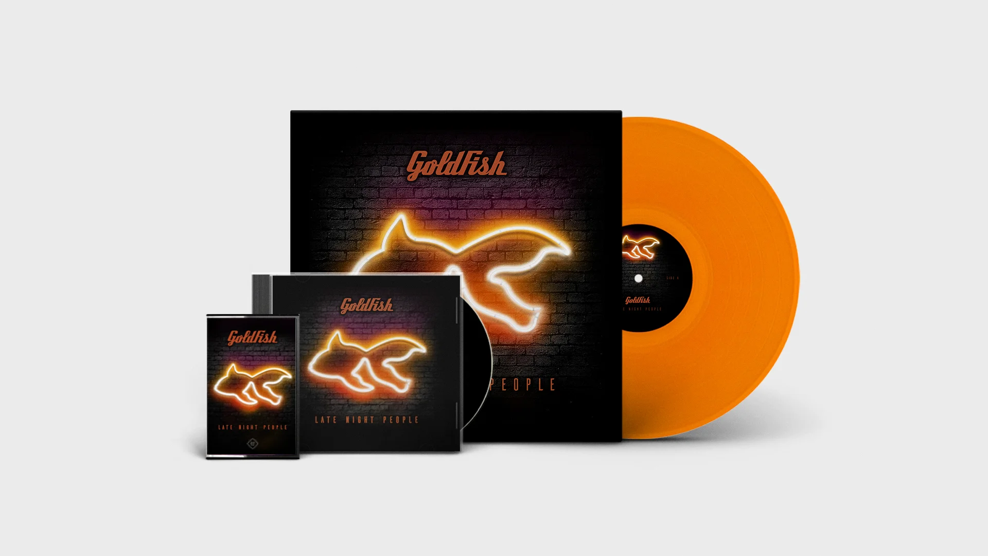 GoldFish "Late Night People" LP, CD, and Cassette