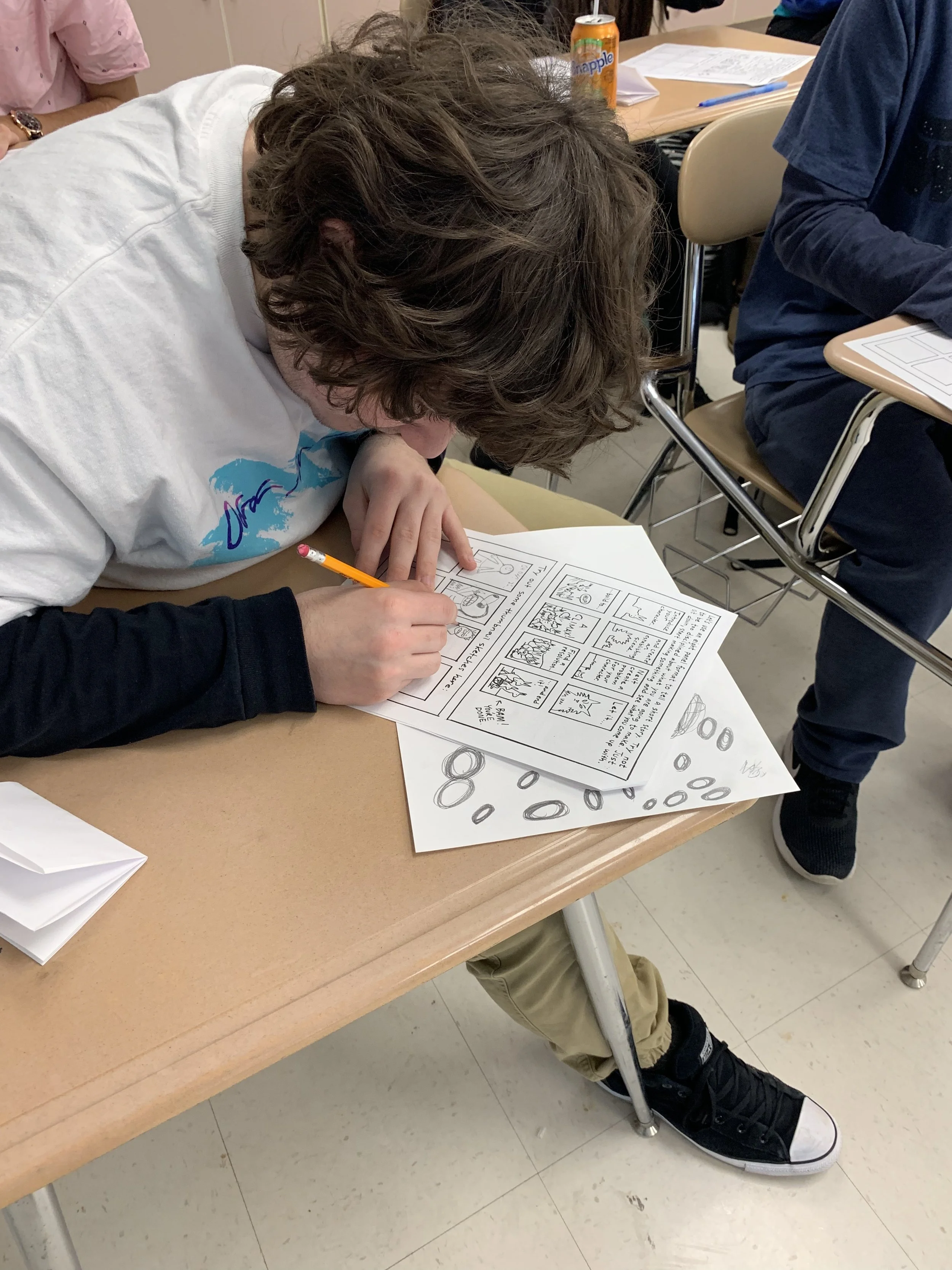 Let’s draw a quick comic together to test our these ideas and experiment.