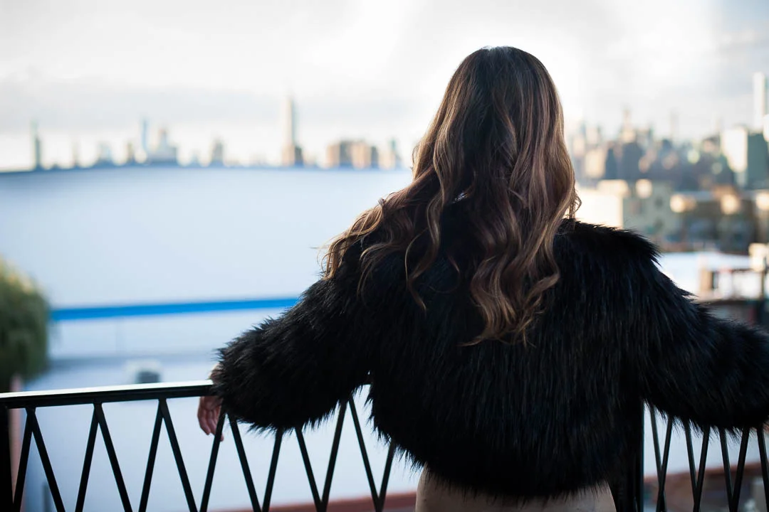 She flew to NYC and did it for herself!