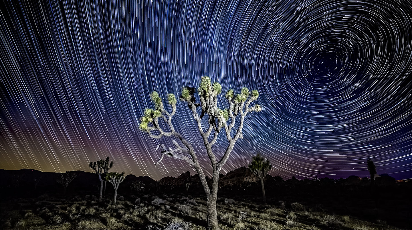 Movement of Stars around the North Star (Polaris) ( Click to enlarge)
