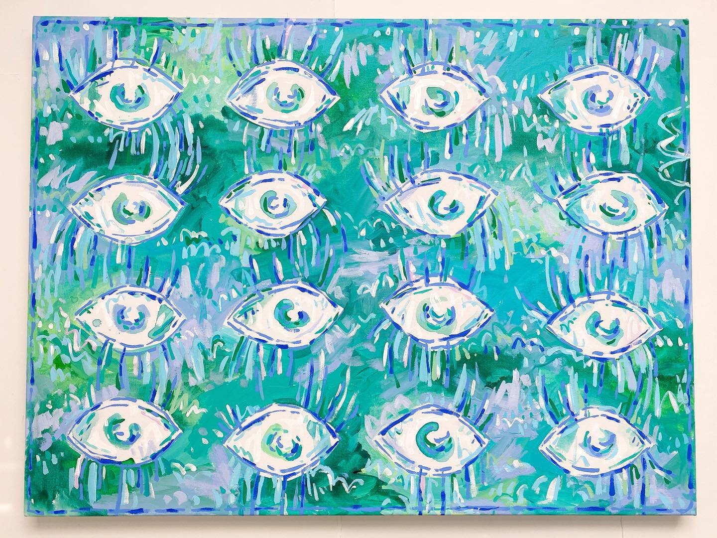 Eye see you!! &ldquo;Eye of Surety,&rdquo; 30x40, is a favorite canvas of mine from the freshly released Open Eyes Collection and is AVAILABLE! Get her while you can!

.

.

.

.

#edenwflora #openeyes #omniscience #Godsomniscience #psalm131 #eye #ey