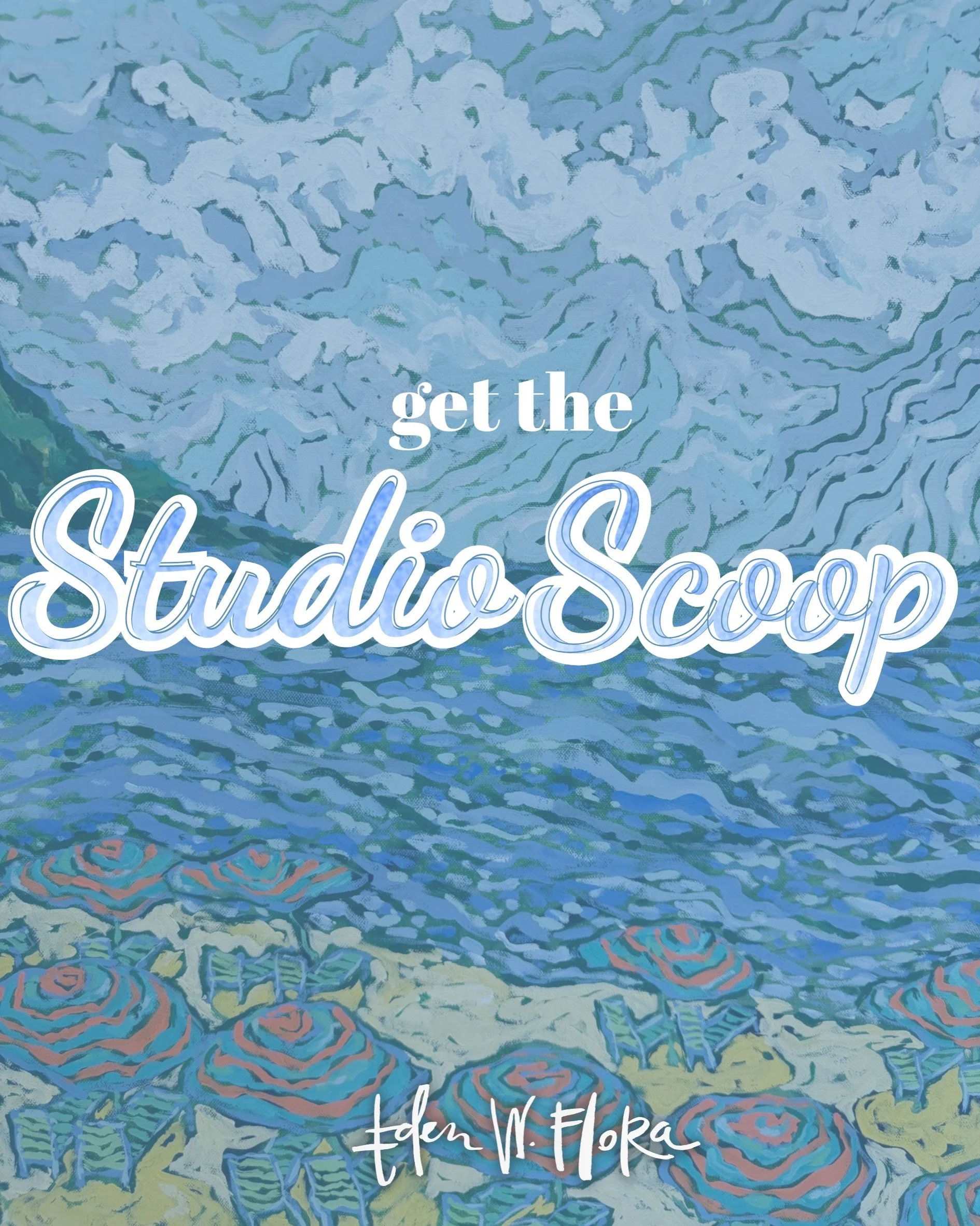 💙 Studio Scoop 💙, my newsletter, is in inboxes now! Missed Out? Here&rsquo;s what you missed. Sign up for my email list to get it straight to your inbox (with links 😉).

#edenwflora #studioscoop  #newsletter #dailydoseofwhimsy #flashesofdelight
