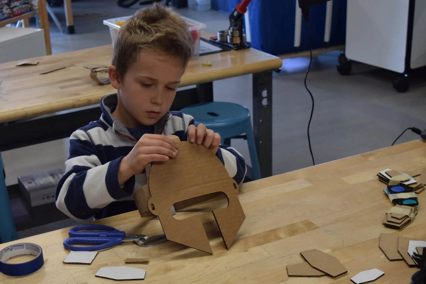 Making helmets is hard work!