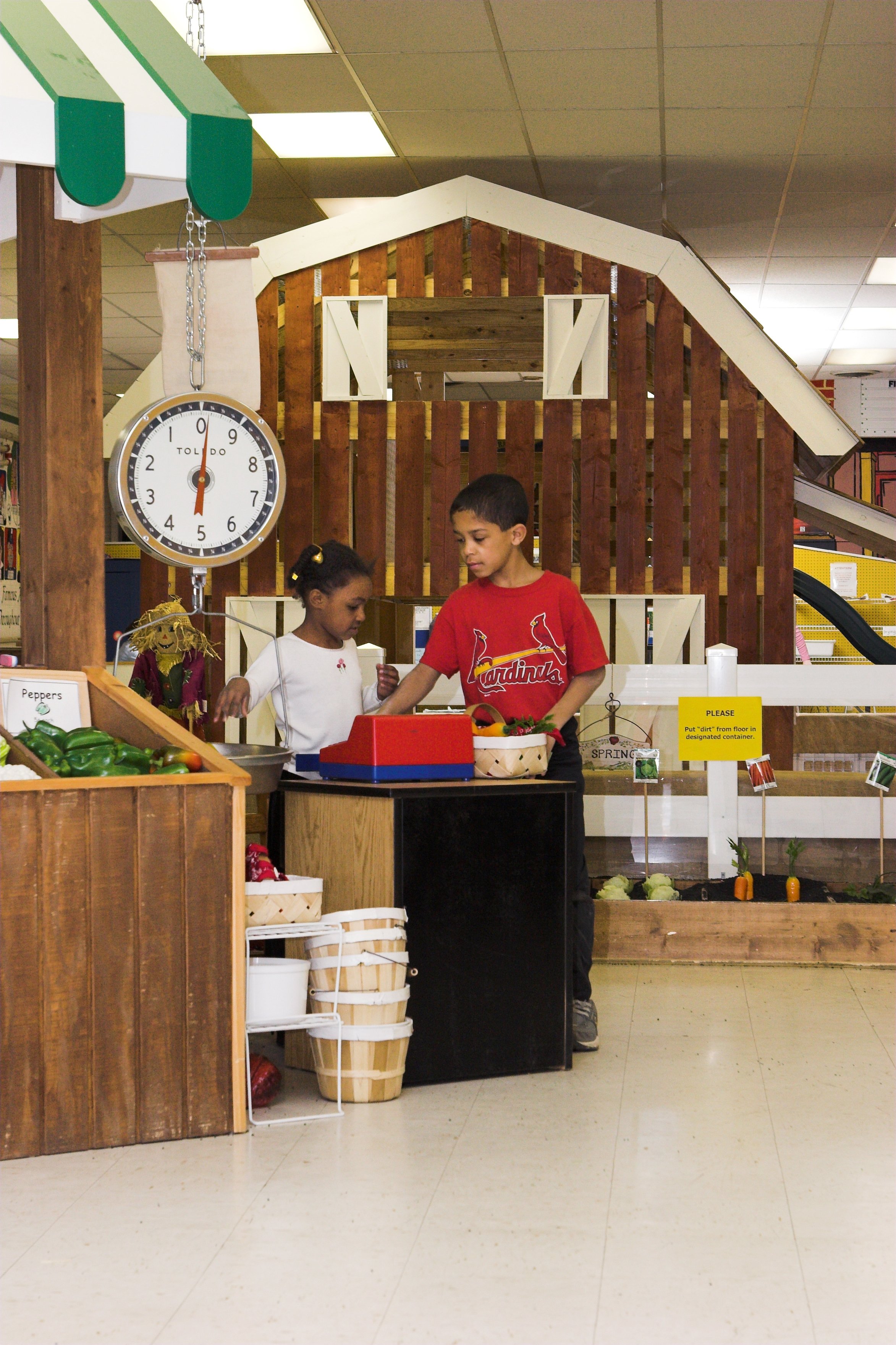  The Farmer’s Market continues to be a favorite exhibit and is the site of many economics field trips! 