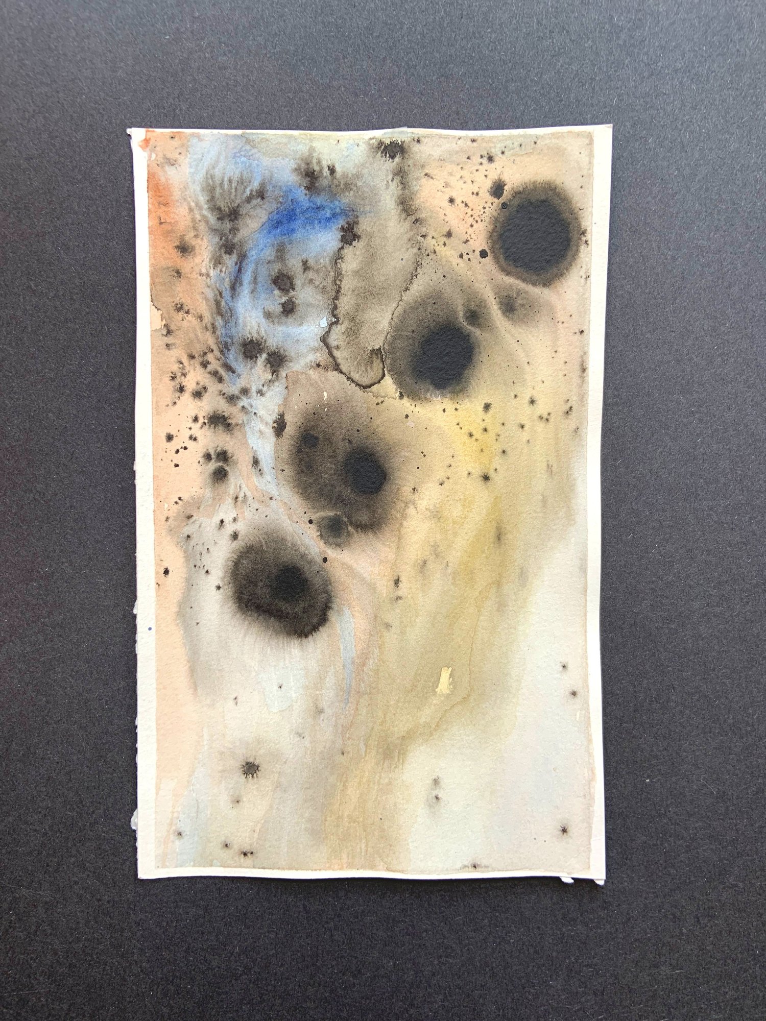 Abstract Watercolor And Ink