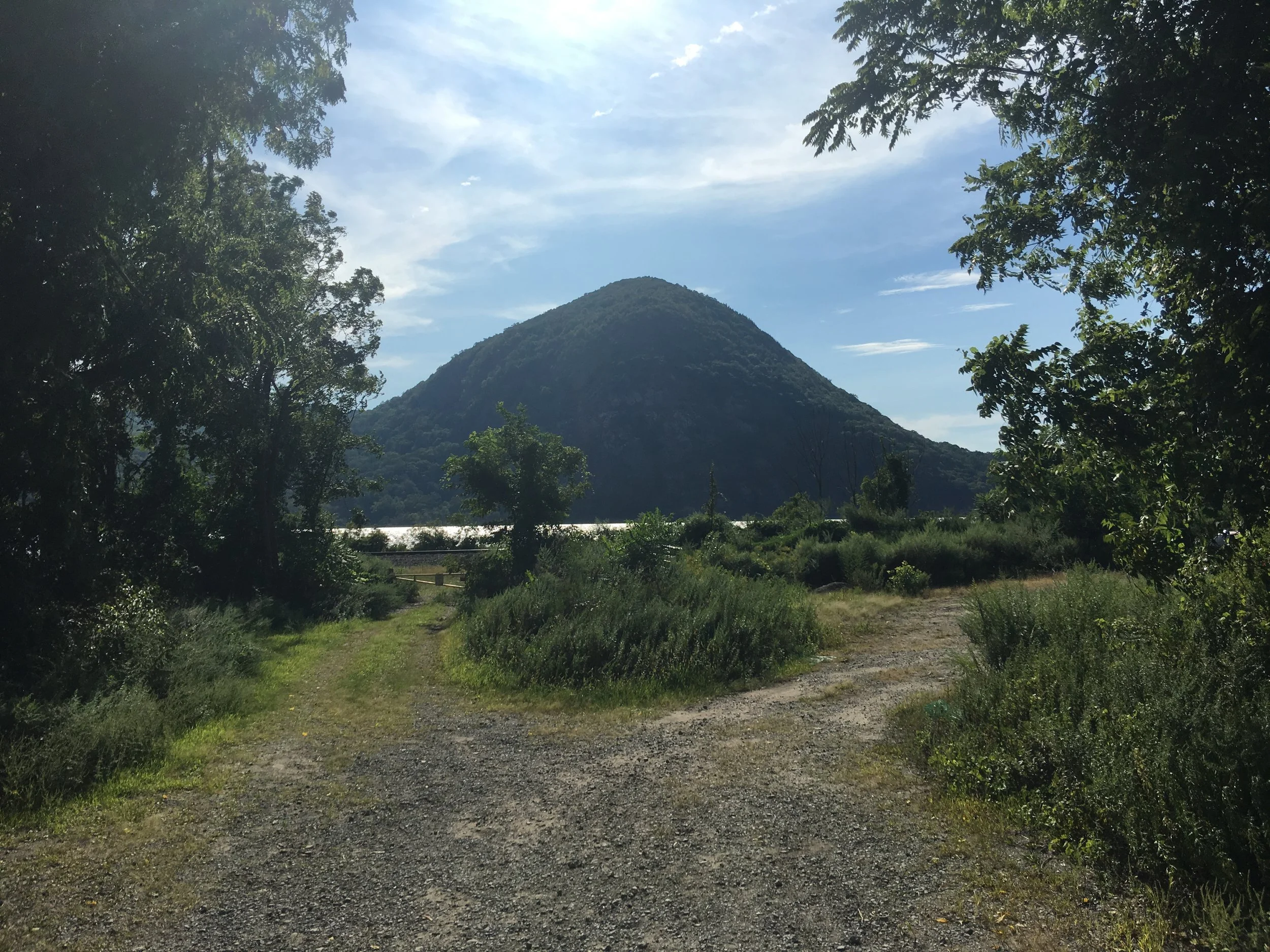Finally, the Hudson River. Storm King Mountain stares out at the ruins from just across the waters.