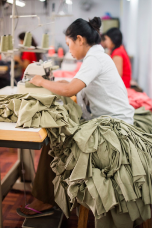 Pictured above is Elegantees fair trade workshop in Nepal. We partner with them to bring you ethically made options for the Dressember campaign. Picture courtesy of Kyra Rane Photography.