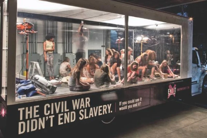 "TRAFFICKING IN TRAFFIC" Outdoor Advert by SapientNitro Atlanta for the End It Movement