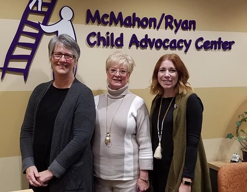 Dressember founder, Blythe Hill, was recently able to visit McMahon/Ryan Child Advocacy Center to meet the team and see their impact.
