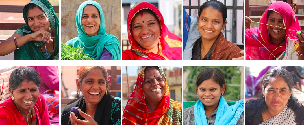 "Anchal artisans are smart, talented women who are empowered through design training, health benefits, education workshops and financial security. The artisans design beautiful, one-of-a-kind pieces and support themselves and their families through safe and dignified employment."