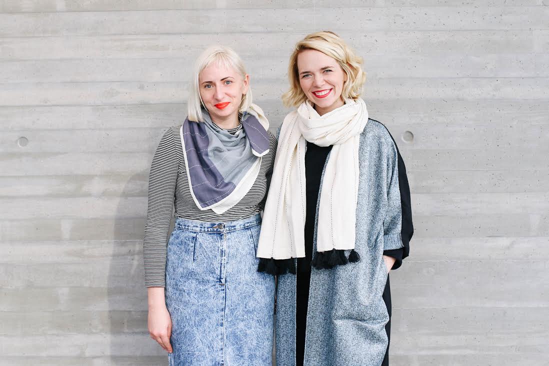 Colleen Clines (right) founded Anchal Project in 2014. Soon after, her sister, Maggie, joined her as Creative Director