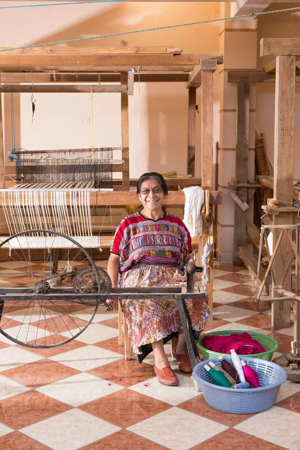 “Meet one of our Artisan Partners in Guatemala, Lidia. She grew up in a family where girls weren’t valued as much as boys. As a result, she wasn’t offered the same opportunities for an education as they were. However, she did learn to weave at a young age which has made all the difference for her and her son.”