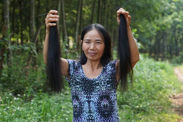 Thuy sold her hair to start a business that will support her family for years to come.