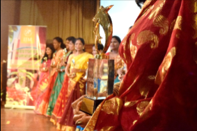 Naseen, in the foreground, celebrated her journey to restoration with 14 other survivors and a trophy engraved with: “You are a Shining Star.”