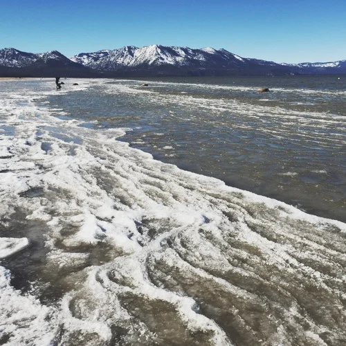 Frozen Lake Tahoe