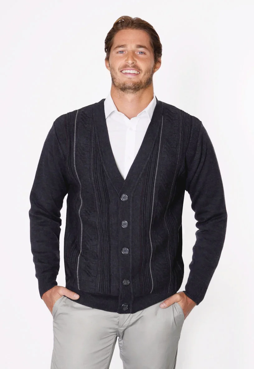 merino cardigan mens