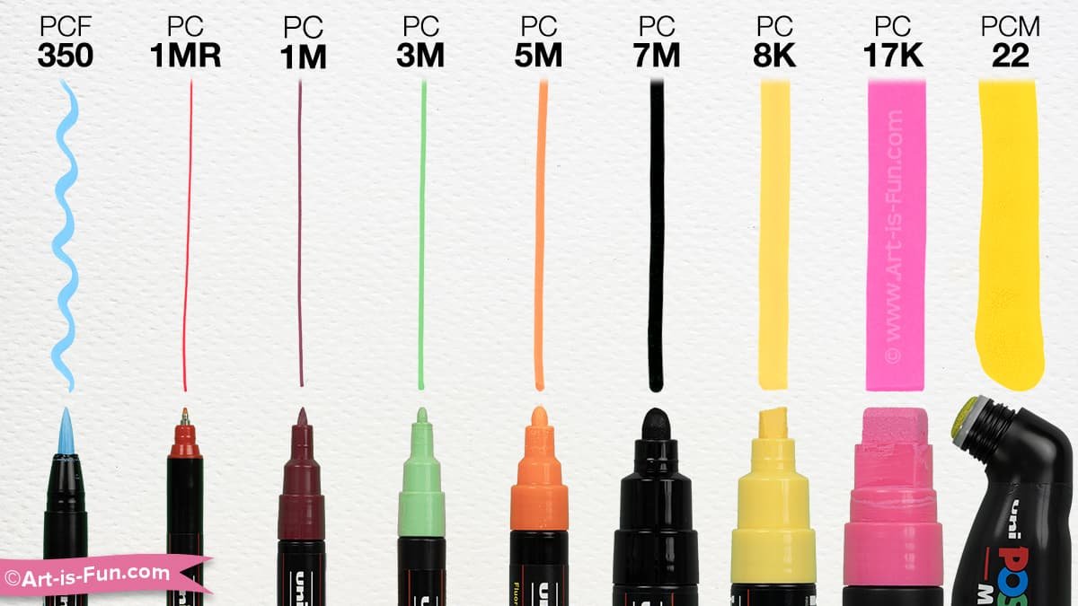Uni Posca Paint Markers - Regular Size
