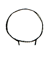 连接到圆的底部，添加2个短线（每侧1个）。