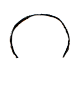 绘制圆圈的弧形，但在底部留下宽开口。