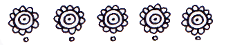 Under each flower, draw a small circle: