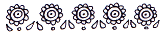 In between each flower, draw 2 raindrop shapes