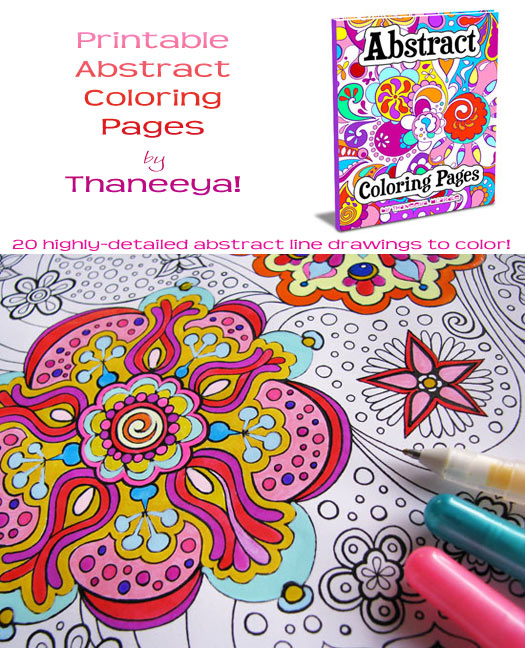 Printable Abstract Coloring Book