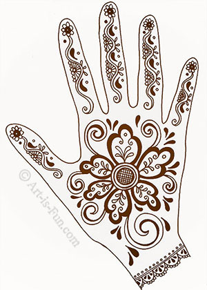 Very Easy Hand Mehendi Design Tutorial || Draw This Lovely Heena art -  YouTube