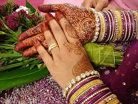 Henna on the hands of a bride. Photo Credit: Marian