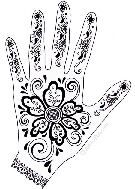 How To Draw A Mehndi/Henna Design On Paper | How To Draw Meh… | Flickr