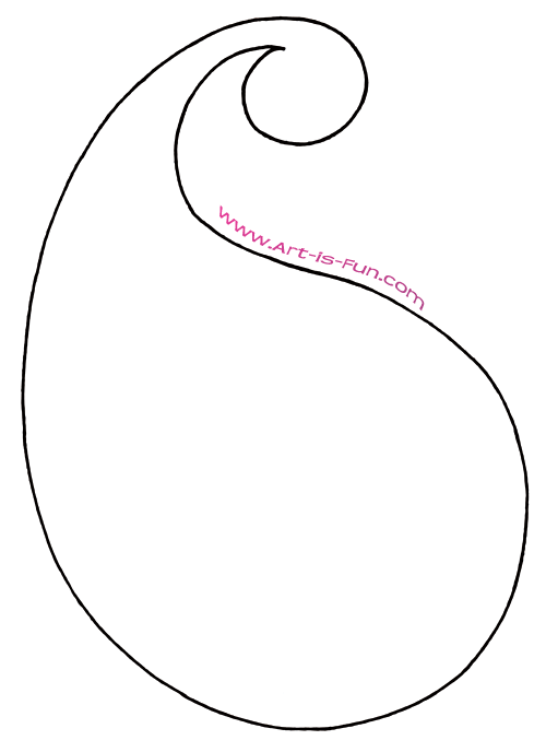 How to Draw Paisley: A Fun Easy Step-by-Step Drawing Lesson — Art is Fun