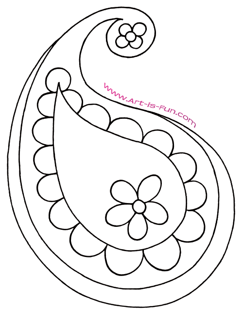 How To Draw Paisley A Fun Easy Step By Step Drawing Lesson Art