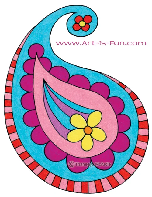 How to Draw Paisley: A Fun Easy Step-by-Step Drawing Lesson — Art is Fun