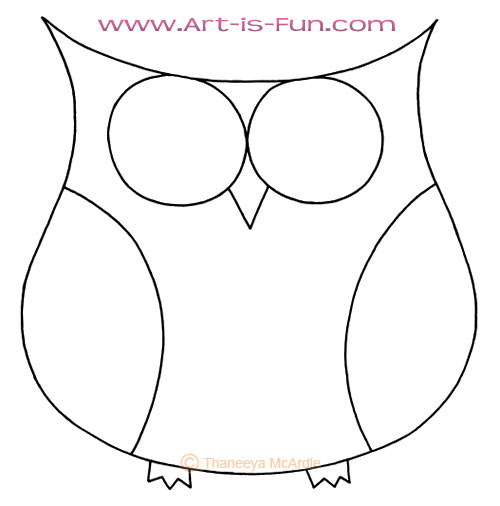 Easy to Draw Owl · Craftwhack