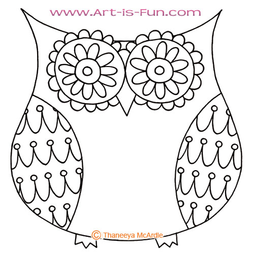 Easy Owl Drawing Tutorial | TikTok