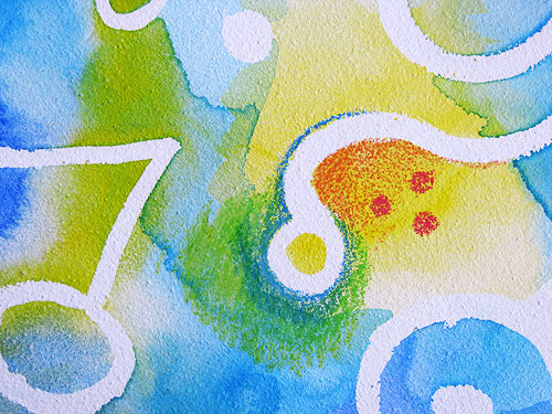 Watercolor Pencil Art Lesson: Colorful Whimsical Abstract Art Tutorial — Art Is Fun