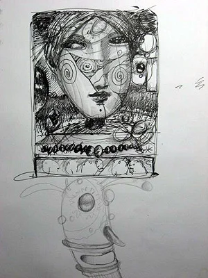 Artist Drawing Process of John Kurtz