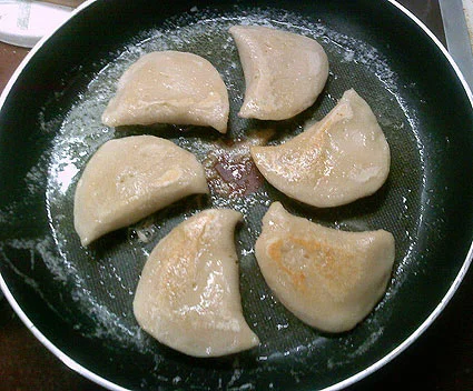 Even pierogies can be arranged into a mandala! Photo by Stephanie Smith