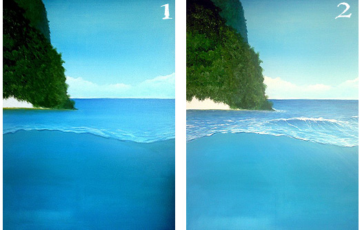 How to Paint Ocean Art by Alan Minshull
