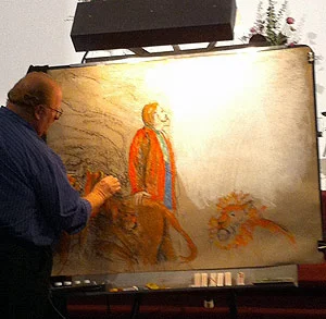 Mike giving a "chalk talk"