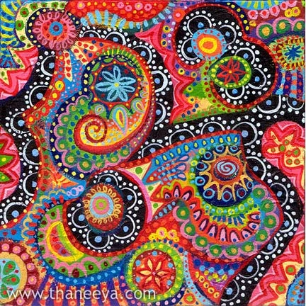 Acrylic Abstract Painting by Thaneeya McArdle